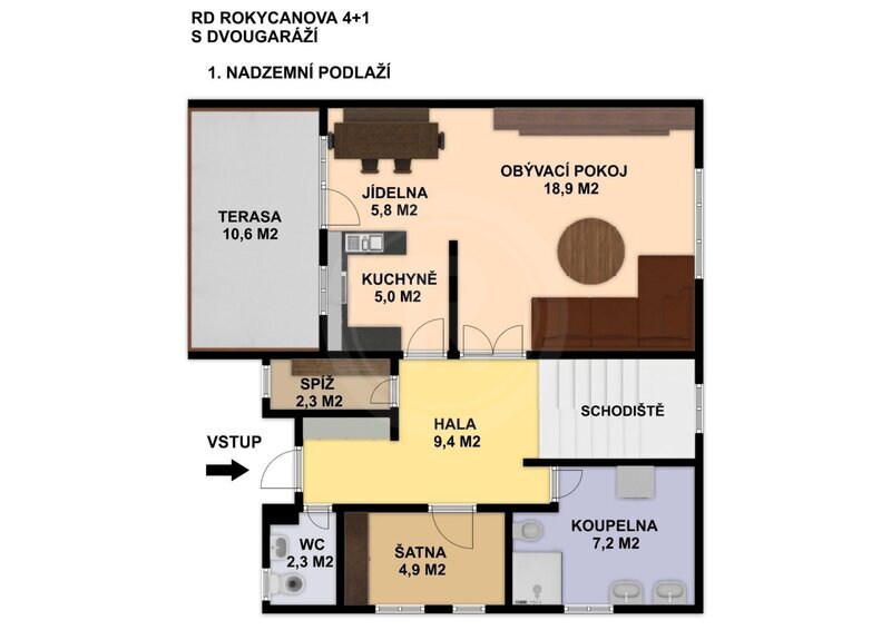 PRODEJ RODINNÉHO DOMU 4+1 S DVOUGARÁŽÍ, ROKYCANOVA, ČB