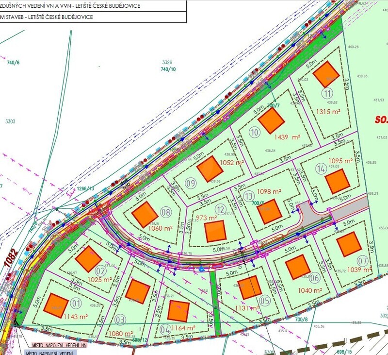 PRODEJ STAVEBNÍCH PARCEL 971 - 1.441 M2, LIPÍ U Č. BUDĚJOVIC