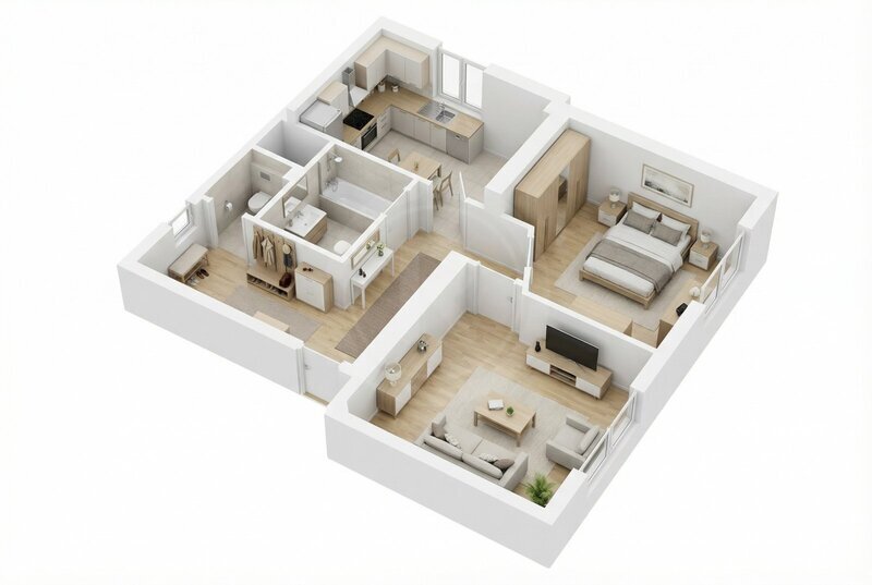 PRODEJ ZDĚNÉHO BYTU 2+1, NA LIBUŠI, BECHYNĚ