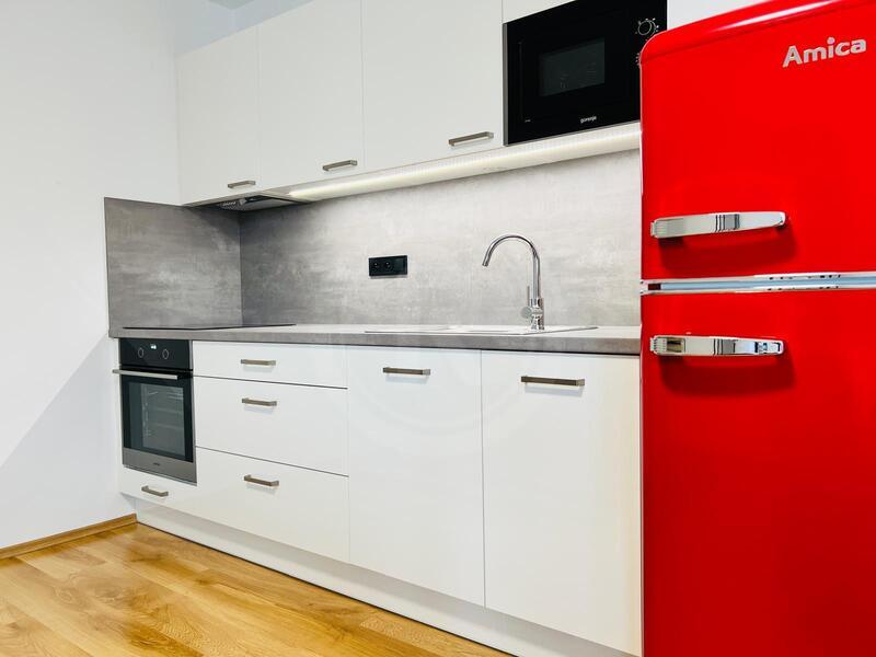 PRONÁJEM ZAŘÍZENÉHO BYTU 2+KK S BALKONEM, RIEGROVA, ČB